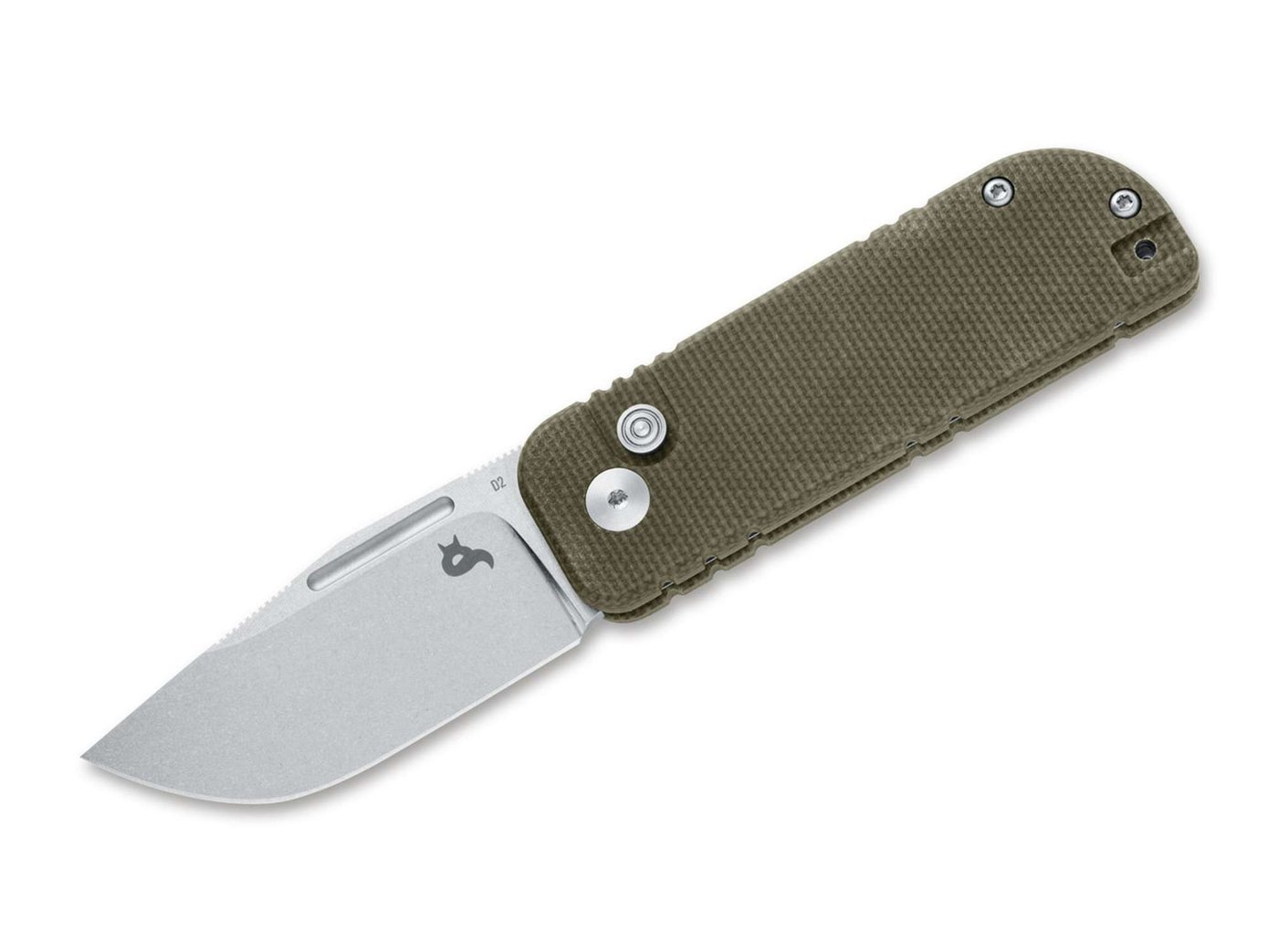 BlackFox Taschenmesser Taschenmesser Nu-Bowie Micarta Green von BlackFox