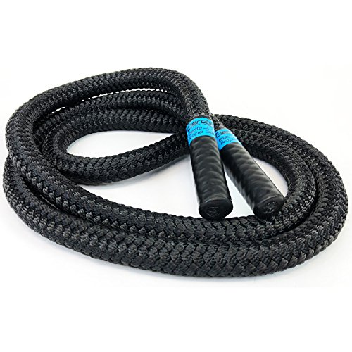 aerobis® Battle Jump Rope 40D | 2,2 kg schweres Springseil | Geschmeidig und flexibel | Tau mit hohem Gewicht für Kraft Ausdauer Training und als Ergänzung beim Abnehmen | Skipping Rope | Fitness Seil von aerobis