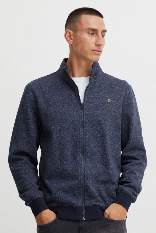 Blend Cardigan Warme Strickjacke Stehkragen Full Zip Sweatshirt 4641 in Blau von Blend