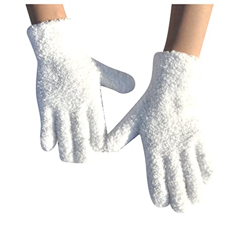 Blingko Touchscreen Handschuhe Herren Damen, Strick Fingerhandschuhe Unisex Sporthandschuhe Leicht Atmungsaktiv Gestrickt Handschuh Lederhandschuhe Laufen Fahren Radfahren Wandern, Weiß, 19cm Blingko Touchscreen Handschuhe Herren Damen, Strick Fingerhandschuhe Unisex Sporthandschuhe Leicht Atmungsaktiv Gestrickt Handschuh Lederhandschuhe Laufen Fahren Radfahren Wandern, Weiß, 19cm von Blingko