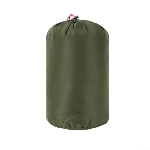 Leichte Daunenjacke, Camping-Schlafsack, Kompressions-Kordelzug, Reise-Aufbewahrungstasche (Armeegrün) von BlissfulAbode