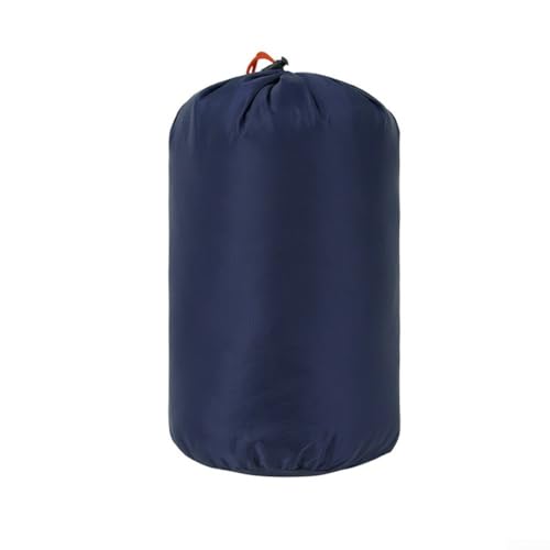 Leichte Daunenjacke, Camping-Schlafsack, Kompressions-Kordelzug, Reise-Aufbewahrungstasche (dunkelblau) von BlissfulAbode
