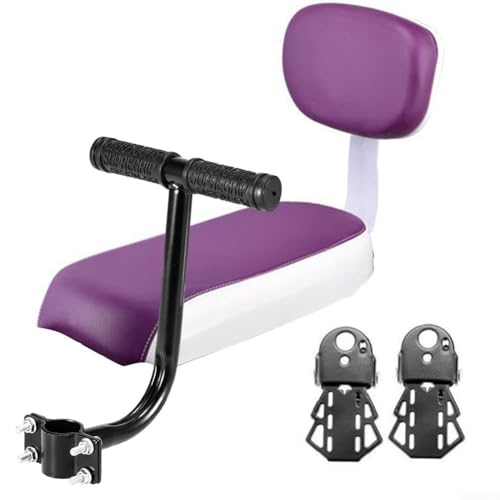 Premium-Fahrradsitz mit Rückenlehne, verbesserter Komfort und Stabilität, familienfreundlich (schwarz) von BlissfulAbode