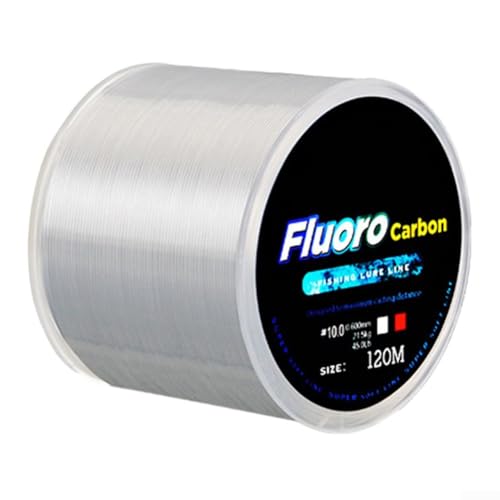 and Reliable 120M Fluorocarbon Angelschnur für verschiedene Angelumgebungen (8,0 Weiß) von BlissfulAbode