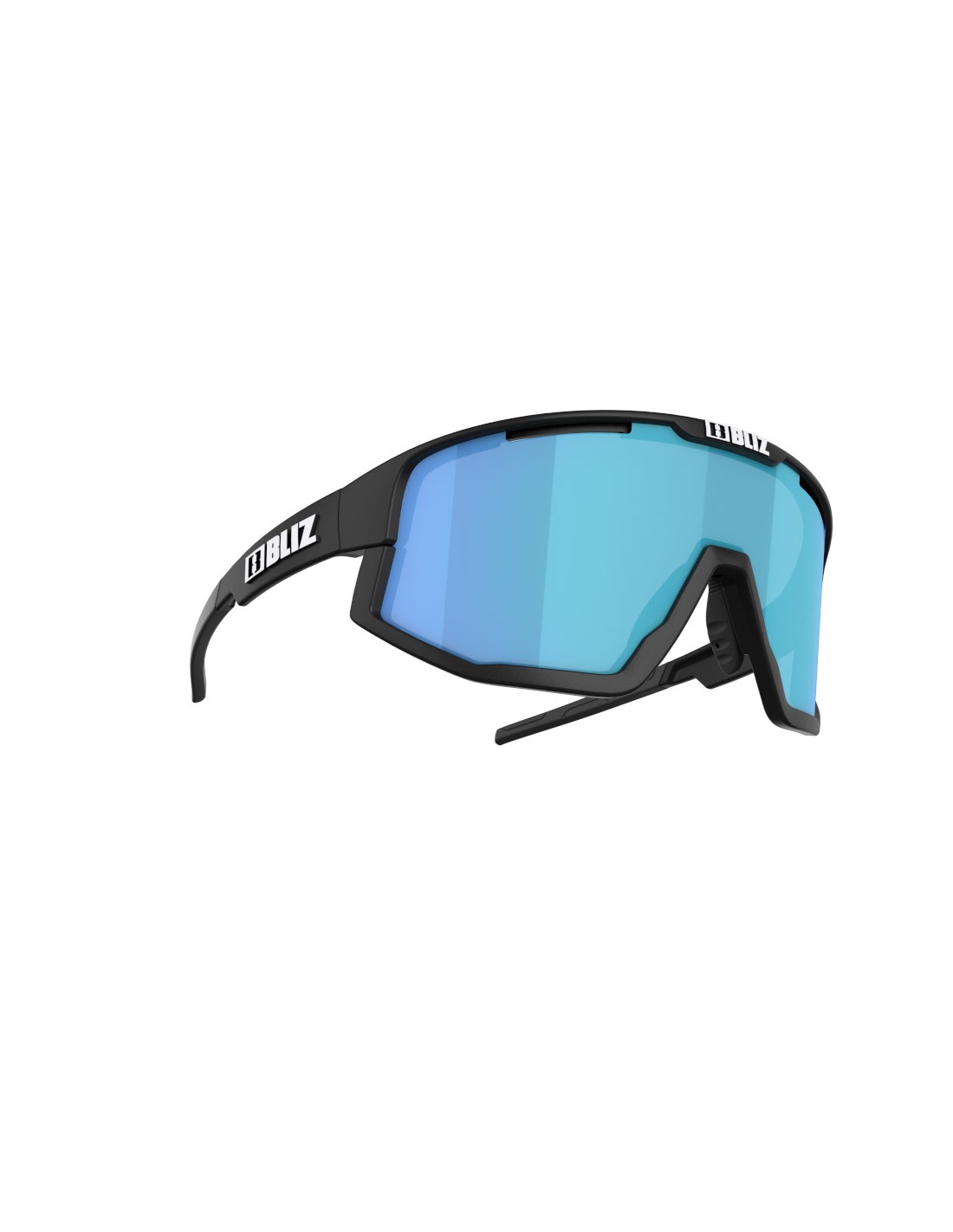 Bliz Fusion, matt black frame, smoke with blue multi lens Brillenfassung - Sportbrillen, von Bliz