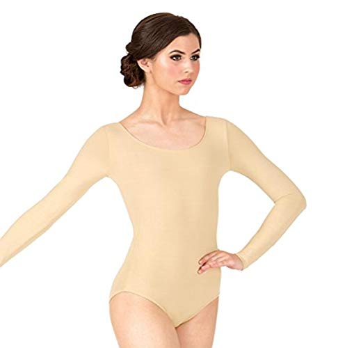 Bloch Dance Damen Lepsi Microlux Langarm-Trikot, Nude, Größe L, Hautfarben, L von Bloch