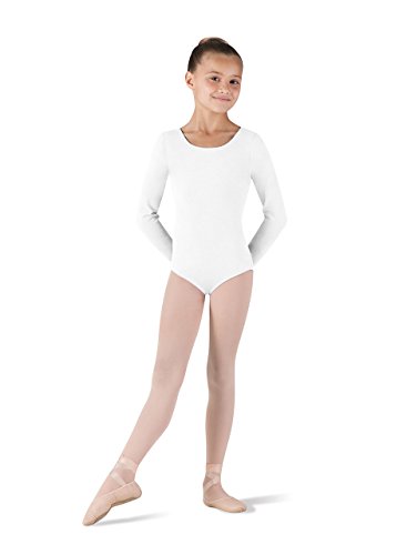 Bloch Dance Girls Petit Klassischer Langarm-Trikot, Weiß, Größe 42 Bloch Dance Girls Petit Klassischer Langarm-Trikot, Weiß, Größe 42 von Bloch