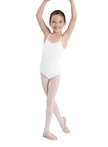 Bloch Dance Gymnastikanzug für Mädchen, mittelhohe Rückenpartie, Mädchen, weiß, 14 Bloch Dance Gymnastikanzug für Mädchen, mittelhohe Rückenpartie, Mädchen, weiß, 14 von Bloch