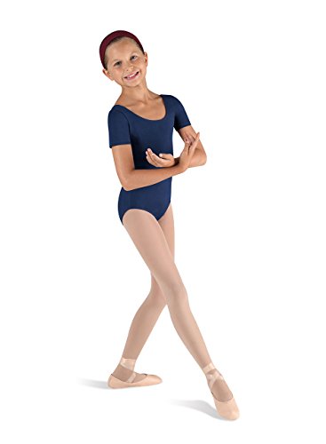 Bloch Dance Mädchen Balletttrikot, kurzärmelig, Marineblau, 12 von Bloch