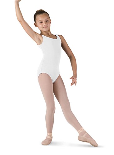 Bloch Dance Mädchen Tutu Scoop vorne und hinten Tank Gymnastikanzug, Damen Mädchen, Tutu, weiß, 8-10 von Bloch