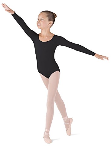 Bloch Girls Dance Meglio Microlux Gymnastikanzug, langärmelig, Schwarz, Größe 12 Bloch Girls Dance Meglio Microlux Gymnastikanzug, langärmelig, Schwarz, Größe 12 von Bloch