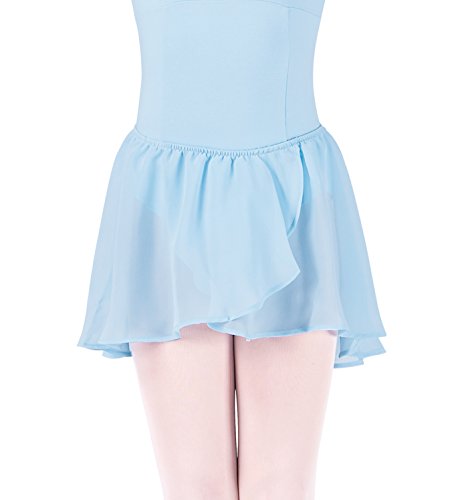 Kinder Ballett Wickelrock mit Gummizug PASTEL BLUE Gr. 12-14 von Bloch