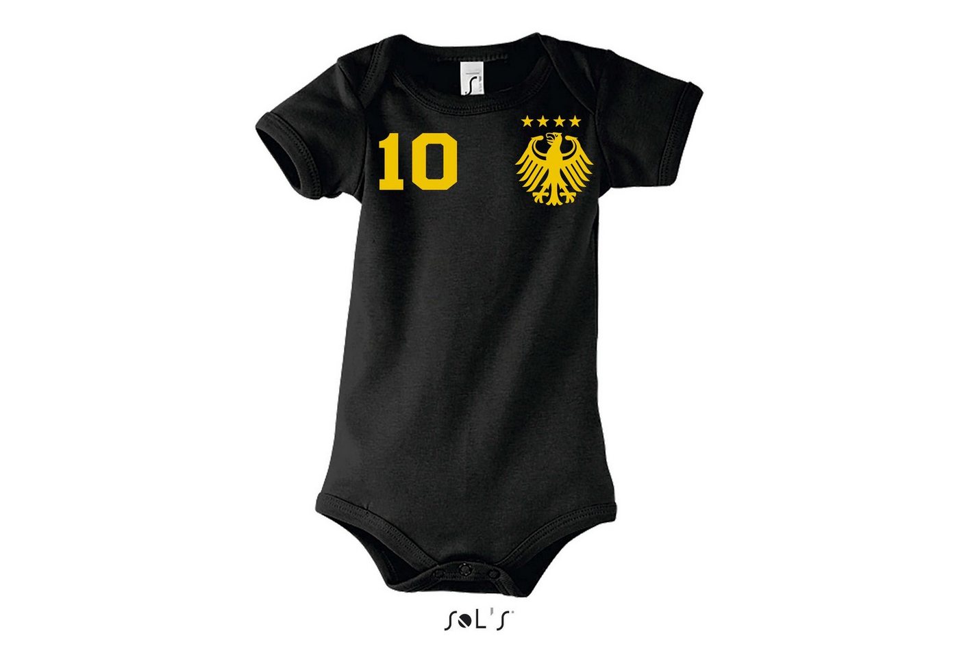 Blondie & Brownie Strampler Deutschland Germany Kinder Baby Sport Trikot Body Fussball Meister EM von Blondie & Brownie