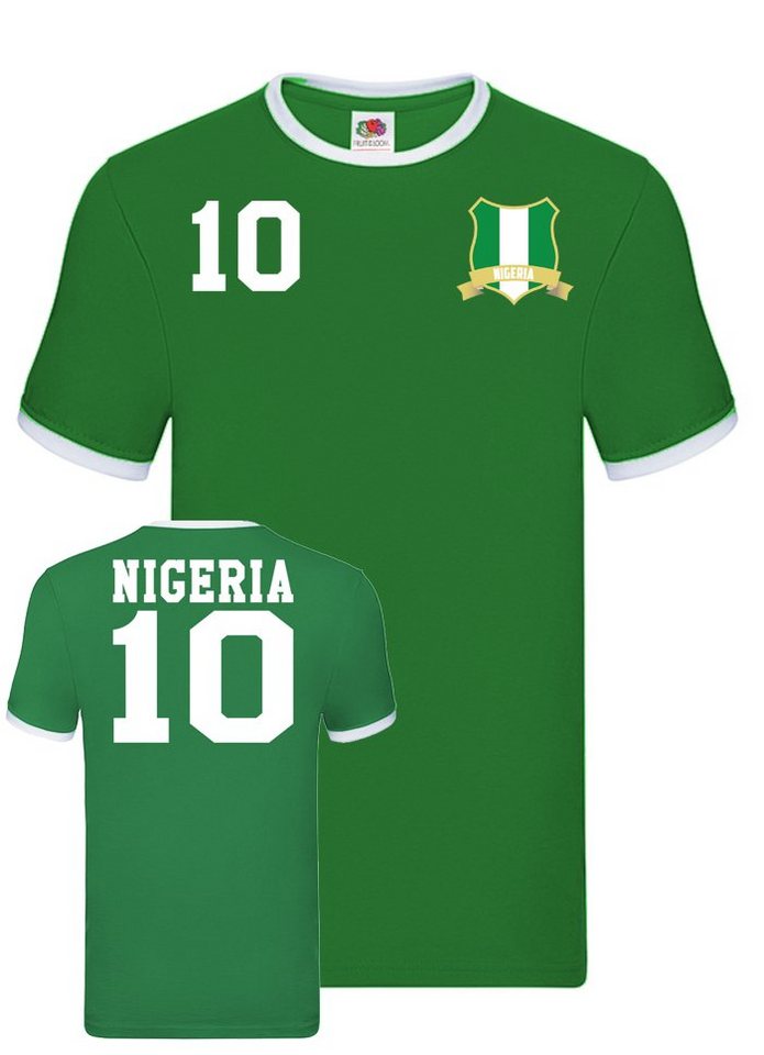 Blondie & Brownie T-Shirt Herren Nigeria Sport Trikot Fußball Meister WM Afrika Cup von Blondie & Brownie