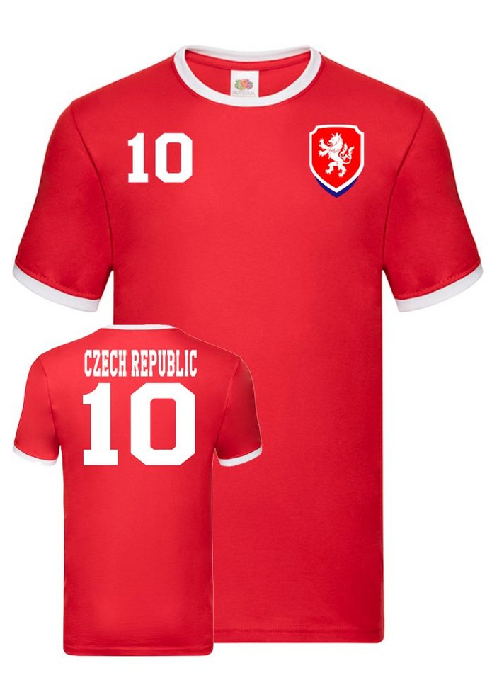 Blondie & Brownie T-Shirt Herren Tschechien Retro Czech Sport Trikot Fußball Meister WM EM von Blondie & Brownie