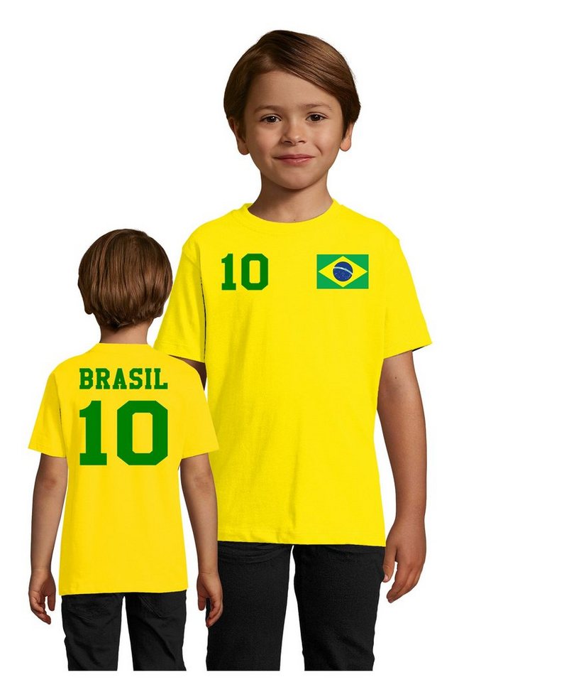 Blondie & Brownie T-Shirt Kinder Brasilien Sport Shirt Trikot Fussball Meister Copa von Blondie & Brownie