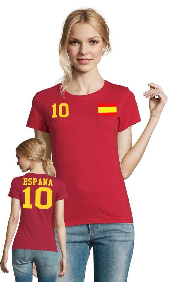 Blondie & Brownie T-Shirt Spanien Spain Sport Trikot Body Fussball Meister WM Copa America von Blondie & Brownie