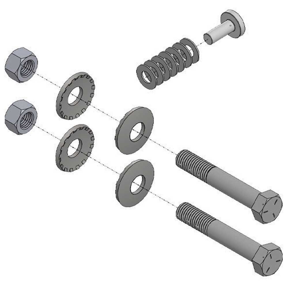Blue Ox 2 Point Hardware Kit Silber Blue Ox 2 Point Hardware Kit Silber von Blue Ox