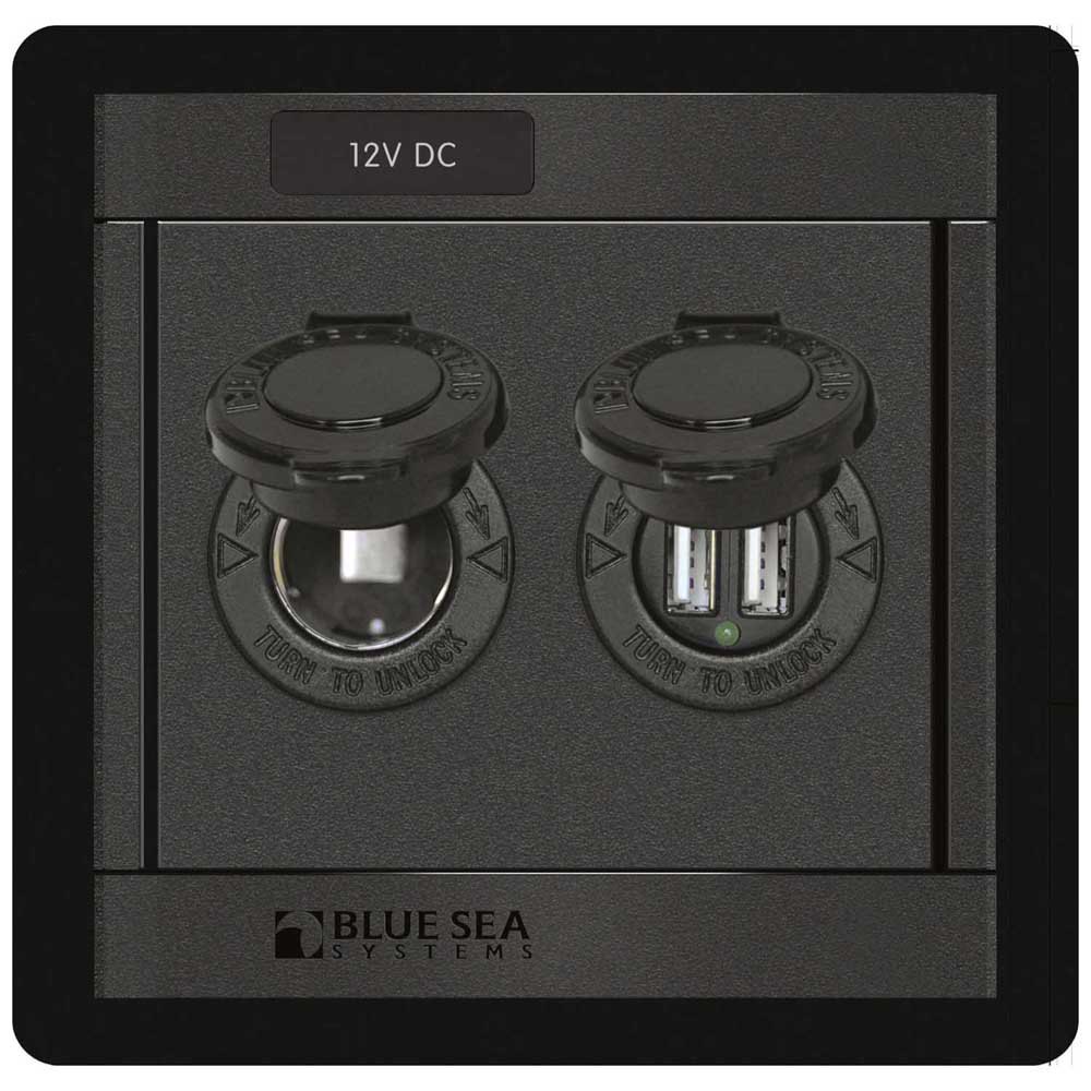 Blue Sea Systems Dc Socket And Dual Usb Charger 12v Schwarz Blue Sea Systems Dc Socket And Dual Usb Charger 12v Schwarz von Blue Sea Systems
