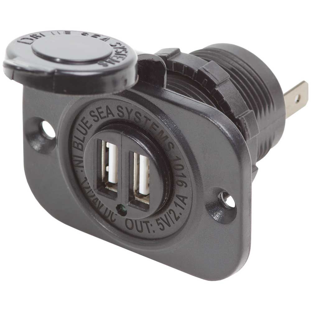 Blue Sea Systems Dual Usb Charger Socket 2.1a Schwarz Blue Sea Systems Dual Usb Charger Socket 2.1a Schwarz von Blue Sea Systems