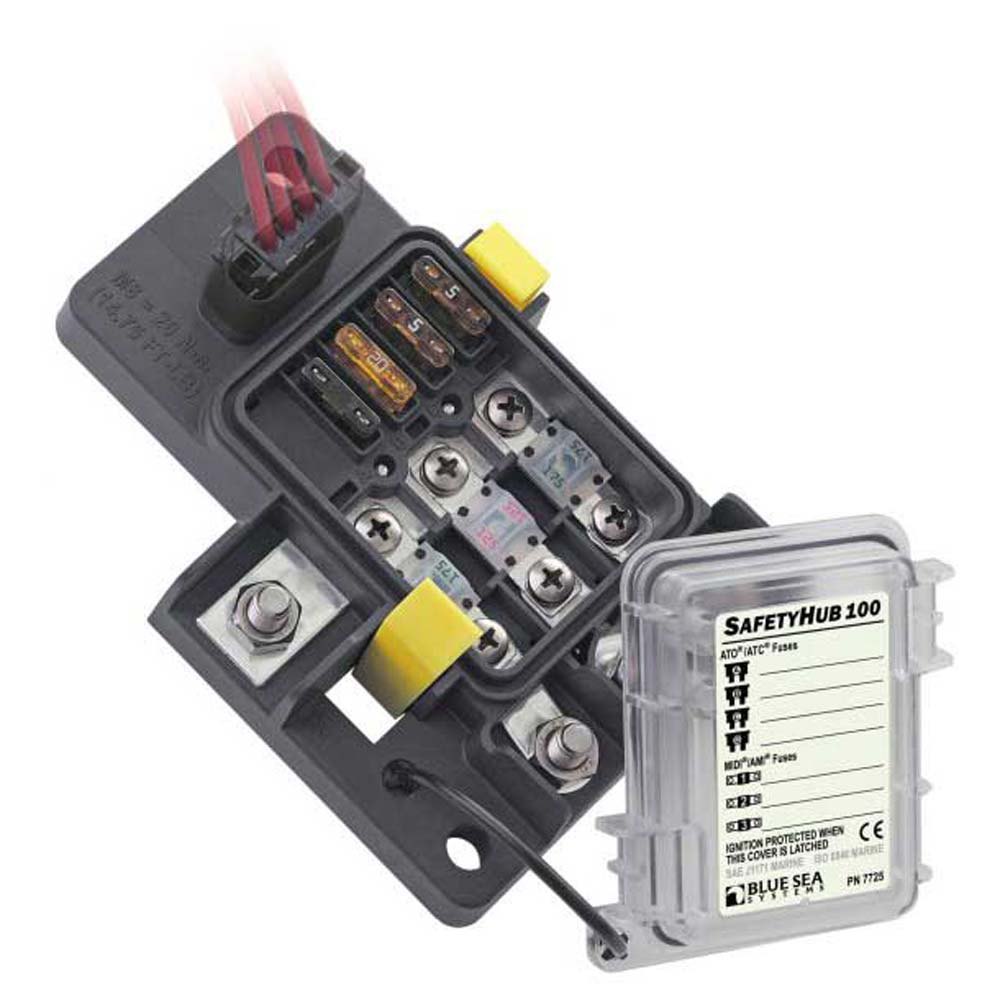 Blue Sea Systems Safety Hub 100 Fuse Panel Durchsichtig Blue Sea Systems Safety Hub 100 Fuse Panel Durchsichtig von Blue Sea Systems