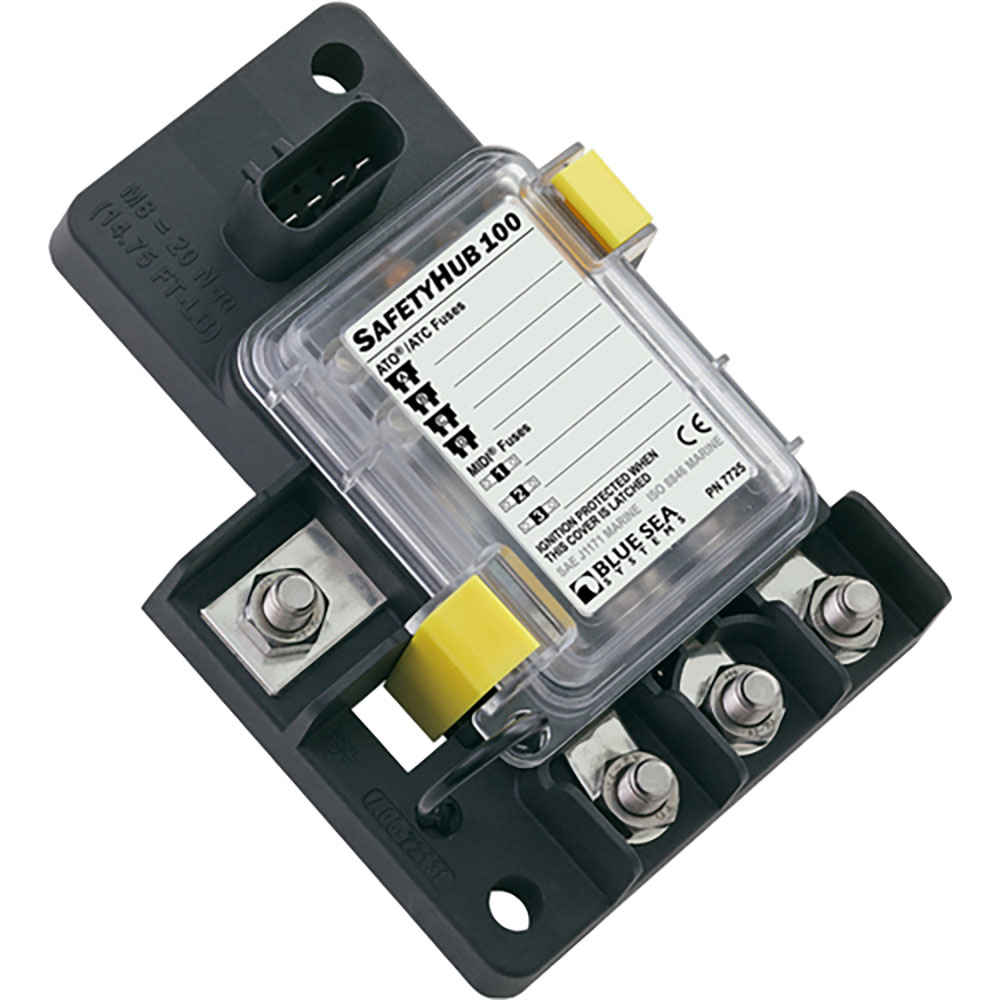 Blue Sea Systems Safetyhub 100 Fuse Block Terminal Durchsichtig Blue Sea Systems Safetyhub 100 Fuse Block Terminal Durchsichtig von Blue Sea Systems