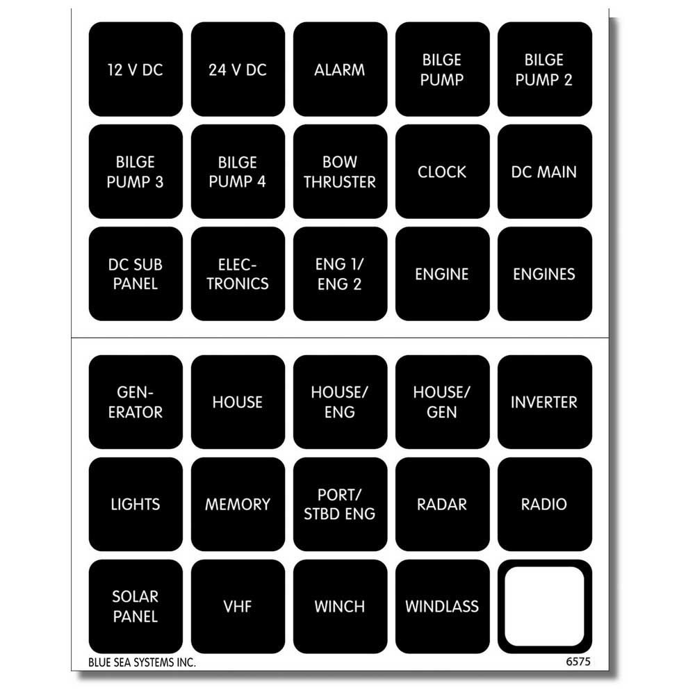 Blue Sea Systems Square Label Kit 30 Units Weiß,Schwarz Blue Sea Systems Square Label Kit 30 Units Weiß,Schwarz von Blue Sea Systems
