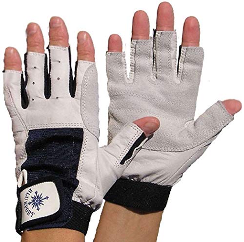 1 Paar BluePort Unisex Segelhandschuhe Gr. L / 9 aus Leder - 5 Finger frei / fingerlos - Montagehandschuhe Fahrradhandschuhe 1 Paar BluePort Unisex Segelhandschuhe Gr. L / 9 aus Leder - 5 Finger frei / fingerlos - Montagehandschuhe Fahrradhandschuhe von BluePort