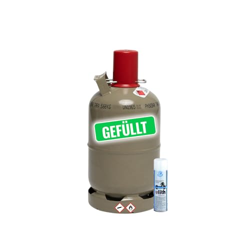 Bluecraft Camping Propan Gas-Flasche gefüllt - 5kg Eigentum Gasflasche mit Gasregler-Schlüssel + 17er Schlüssel für Gas-Grill, Gas-Kocher, Wohnwagen, Heizung etc. Bluecraft Camping Propan Gas-Flasche gefüllt - 5kg Eigentum Gasflasche mit Gasregler-Schlüssel + 17er Schlüssel für Gas-Grill, Gas-Kocher, Wohnwagen, Heizung etc. von Bluecraft