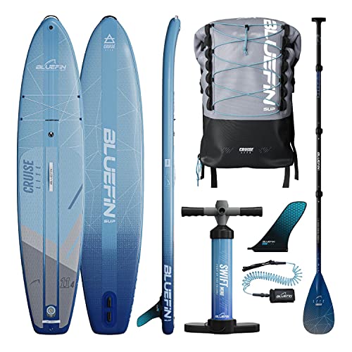 Bluefin Cruise Lite SUP Paddleboard, Paddleboards für Erwachsene, Stand Up Paddleboard, SUP Board, Stand Up Paddleboarding, 11'4ft Bluefin Sup. Leichtes Paddleboard, Kompaktes SUP Paddleboard von Bluefin SUP