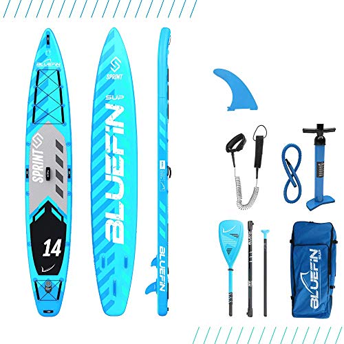 Bluefin SUP 14′ Sprint Stand Up Paddle Board Kit, Blue Bluefin SUP 14′ Sprint Stand Up Paddle Board Kit, Blue von Bluefin SUP