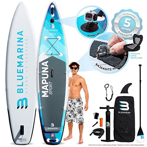 Stand Up Paddling Board | Bluemarina Mapuna 330x76x15 cm bis 200 kg | 𝟓 𝐉𝐀𝐇𝐑𝐄 𝐆𝐀𝐑𝐀𝐍𝐓𝐈𝐄 - SUP Board - Stand Up Paddle - Standup Paddle Board - Surfbrett aufblasbar - Wassersport Stand Up Paddling Board | Bluemarina Mapuna 330x76x15 cm bis 200 kg | 𝟓 𝐉𝐀𝐇𝐑𝐄 𝐆𝐀𝐑𝐀𝐍𝐓𝐈𝐄 - SUP Board - Stand Up Paddle - Standup Paddle Board - Surfbrett aufblasbar - Wassersport von Bluemarina