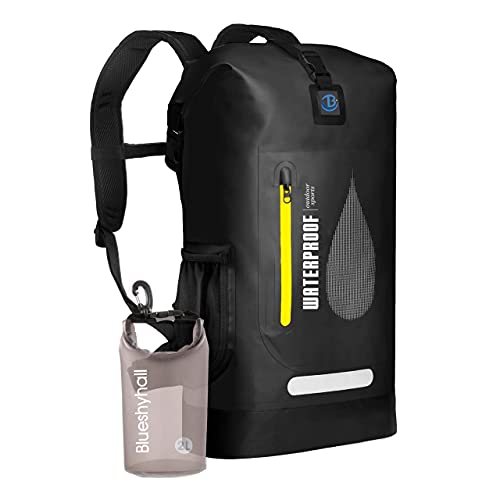 Blueshyhall Dry Bag 30L - Wasserdichter Beutel Rucksack - ideale Rolltop Tasche beim Kajak Fahren, Camping, Wandern, Angeln, Schwimmen, Surfen, Bootfahren und Rafting - schwarz Blueshyhall Dry Bag 30L - Wasserdichter Beutel Rucksack - ideale Rolltop Tasche beim Kajak Fahren, Camping, Wandern, Angeln, Schwimmen, Surfen, Bootfahren und Rafting - schwarz von Blueshyhall
