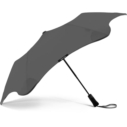 Blunt XS Metro Taschenschirm Regenschirm grau | kompakt & sturmfest – 100 cm Ø | Innovatives & patentiertes Design – getestet im Windkanal von Blunt
