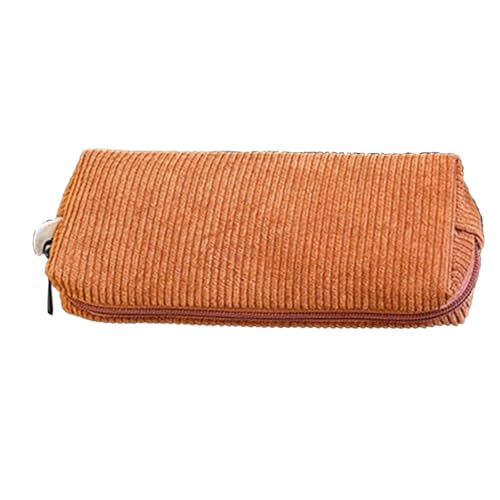 Bmdjdq Retro Federmäppchen, Cord Schreibwaren Tasche, Cord Federmäppchen, Vintage Federmäppchen, Retro Cord Tasche, Tragbare Große Kapazität Stifteetui für Studenten Stifte, Bleistifte, Radiergummi, von Bmdjdq