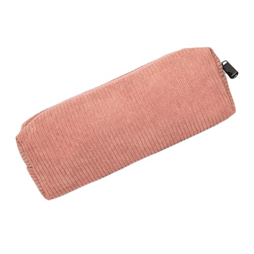 Bmdjdq Retro Pencil Bag, Corduroy Stationery Bag, Corduroy Pencil Bag, Vintage Pencil Case, Retro Corduroy Pouch, Portable Large Capacity Pen Case for Student Pens, Pencils, Eraser, Markers von Bmdjdq