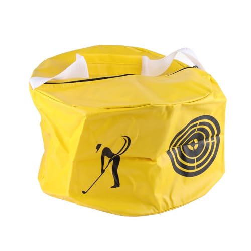 Bnineteenteam Golf-Smash-Tasche, 2 Farben Golf Aids Impact Swing Trainer-Tasche für das Golf-Üben(Gelb) von Bediffer