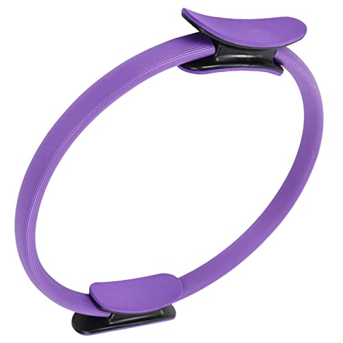 Bnineteenteam Yoga-Ring für Heimtraining, Fitness-Kreis mit Schaumstoffgriff, Ton und Trainieren der Hüften (Purple) von Bnineteenteam