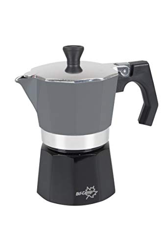 Bo-Camp Urban Outdoor Espressokocher Percolator Kaffee Kocher Espressobereiter Espresso Kanne Alu 2-6 Tassen Grau 3 Tassen von Bo-Camp