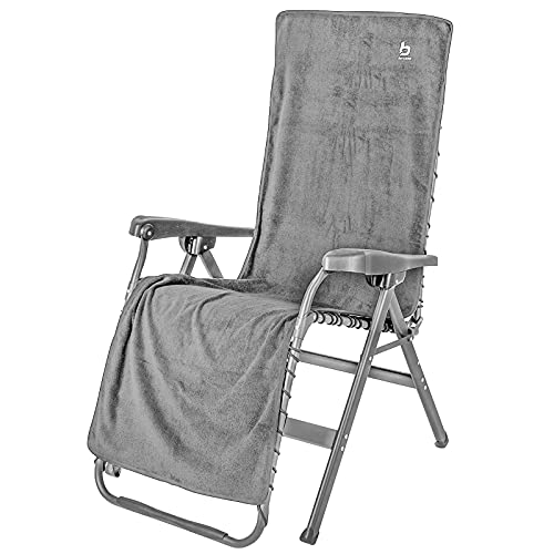 Bo-Camp Frottee Sitz Auflage Hochlehner Kissen Bezug Garten Camping Klapp Stuhl Grau Bo-Camp Frottee Sitz Auflage Hochlehner Kissen Bezug Garten Camping Klapp Stuhl Grau von Bo-Camp