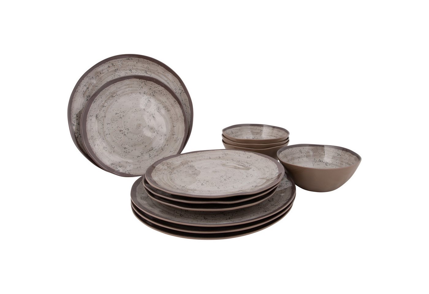 Bo-Camp Geschirr-Set Melamin Geschirr Set Halo Camping, 100% Melamin, Essgeschirr Reise Picknick Teller Bo-Camp Geschirr-Set Melamin Geschirr Set Halo Camping, 100% Melamin, Essgeschirr Reise Picknick Teller von Bo-Camp