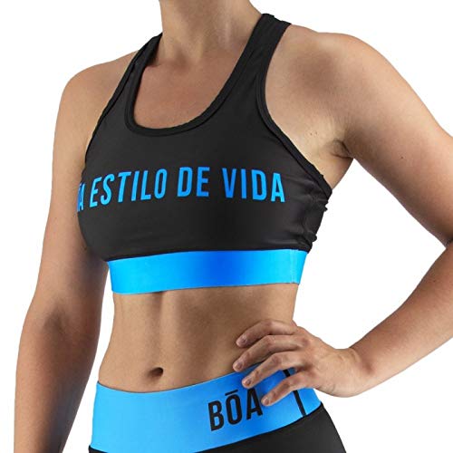 Bõa Damen Sport-BH Racerback Estilo De Vida - Blau - L, blau von Bõa