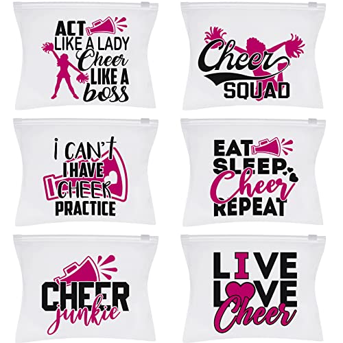 Cheerleading-Tasche für Mädchen, 60 Stück, Cheerleader-Etui für Mädchen, mit Reißverschluss, Cheerleader-Reisetasche, tragbare Cheerleader-Tasche für Frauen, Teamkameraden, Geschenke, 6 Stile von Boao