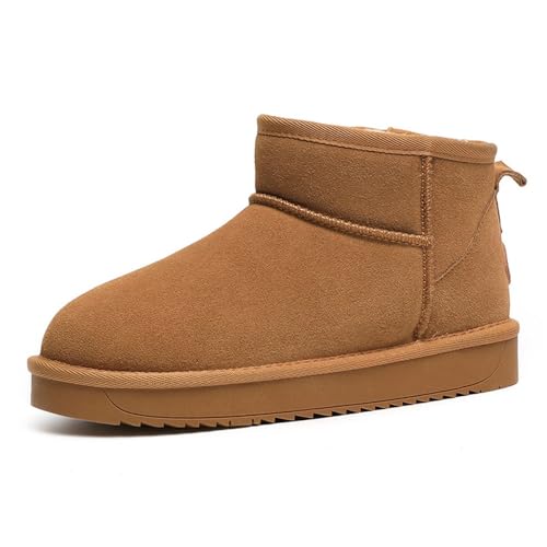 Boapond Damen Schneestiefel Mini-Stiefel für Frauen Winterstiefel Snow Boots Stiefelette mit Fell gefüttert Niedriger Stiefel Bequeme Flache Schuhe Plateau Boots Boapond Damen Schneestiefel Mini-Stiefel für Frauen Winterstiefel Snow Boots Stiefelette mit Fell gefüttert Niedriger Stiefel Bequeme Flache Schuhe Plateau Boots von Boapond
