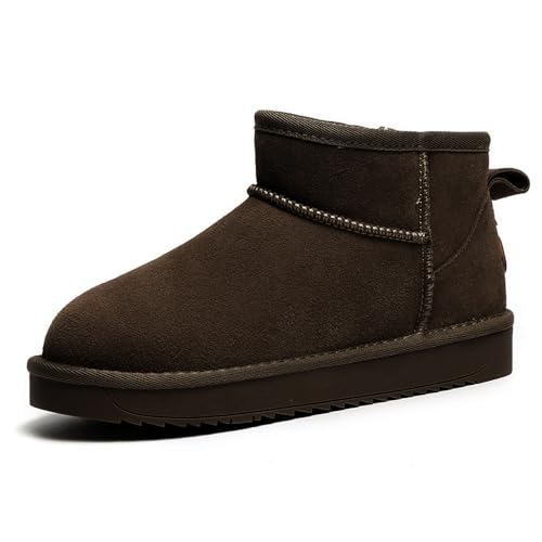 Boapond Damen Schneestiefel Mini-Stiefel für Frauen Winterstiefel Snow Boots Stiefelette mit Fell gefüttert Niedriger Stiefel Bequeme Flache Schuhe Plateau Boots Boapond Damen Schneestiefel Mini-Stiefel für Frauen Winterstiefel Snow Boots Stiefelette mit Fell gefüttert Niedriger Stiefel Bequeme Flache Schuhe Plateau Boots von Boapond