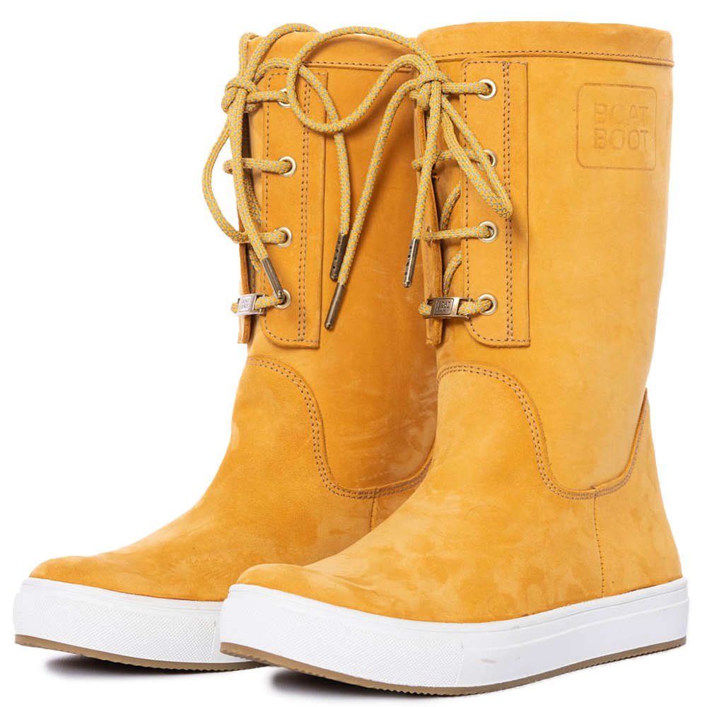 Boat Boot Laceup Leather Boots Orange EU 37 Frau Boat Boot Laceup Leather Boots Orange EU 37 Frau von Boat Boot