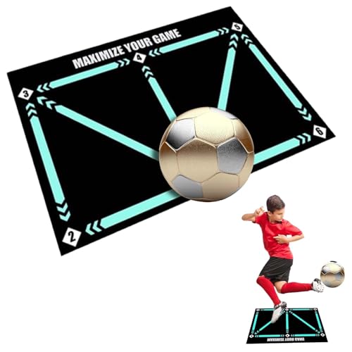 Bocguy Fußballmatte, Fussball Teppich, Fussballmatte Training Zubehör, Sportmatte Leise, Rutschfeste, Ballkontrolle Trainingsmatte für Fussball Sports, 60 x 90cm Bocguy Fußballmatte, Fussball Teppich, Fussballmatte Training Zubehör, Sportmatte Leise, Rutschfeste, Ballkontrolle Trainingsmatte für Fussball Sports, 60 x 90cm von Bocguy