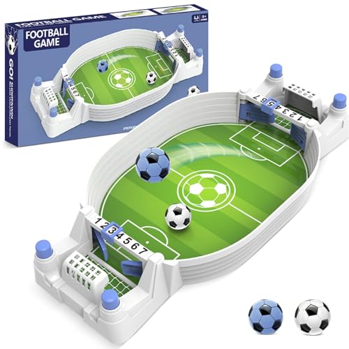 Tischkicker Kinder, Interaktives TischfußBallspiel, Tischfussball mit 2 Fußball, Mini Tischkicker Fußballspiel, Fußball Kinder Geschenk für Jungen Erwachsene Interaktive Eltern Kind Brettspiele von Bocguy