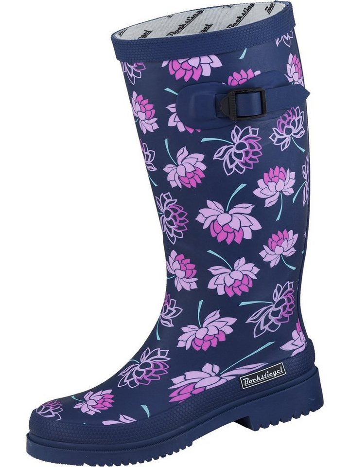 Bockstiegel Regenstiefel Lena dk-blau/multi Gummistiefel von Bockstiegel