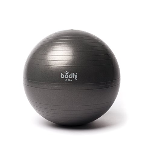 Bodhi Gymnastikball (platzsicher), 55 cm, anthrazit, mit Logodruck von Bodhi